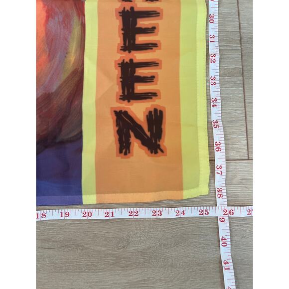 Vintage Outdoor Porch Flag Happy Halloween Pumpkin & Black Cat Jack-O-Lantern JL - Picture 3 of 7